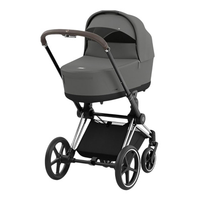 Коляска 2 в 1 Cybex Priam IV Chrome Brown Mirage Grey 01